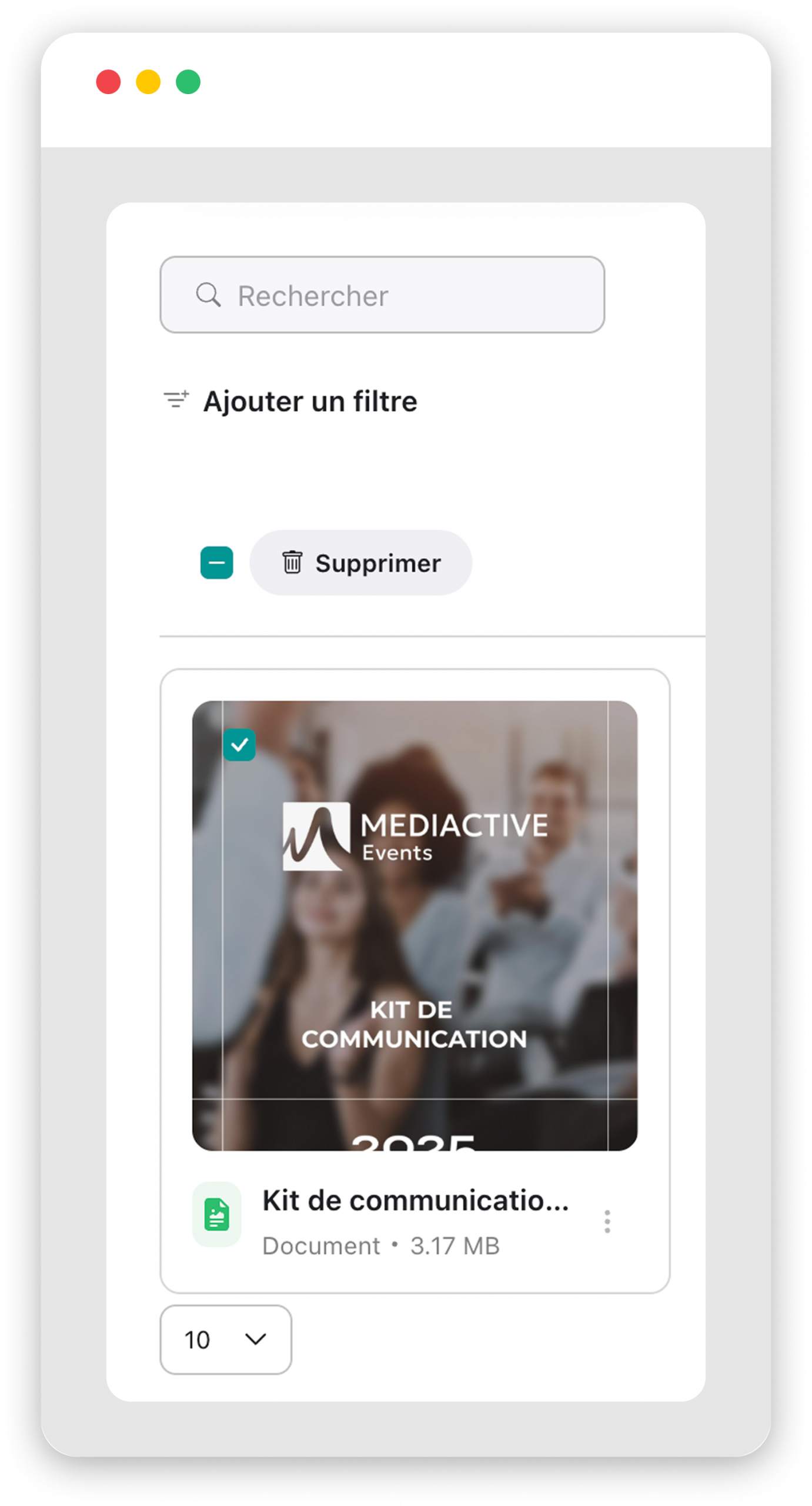 Support de présentation