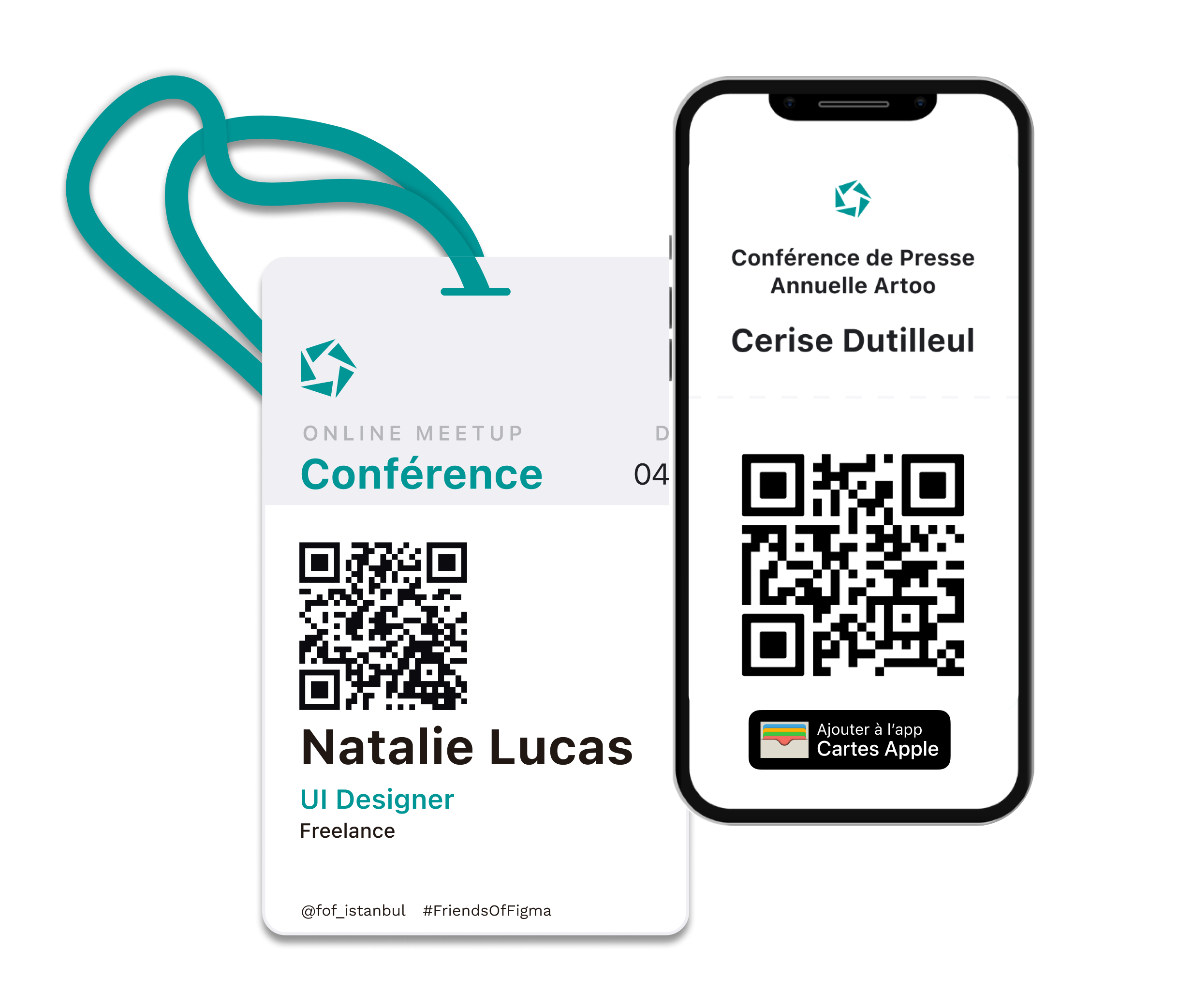 Badge Papier : QR code
