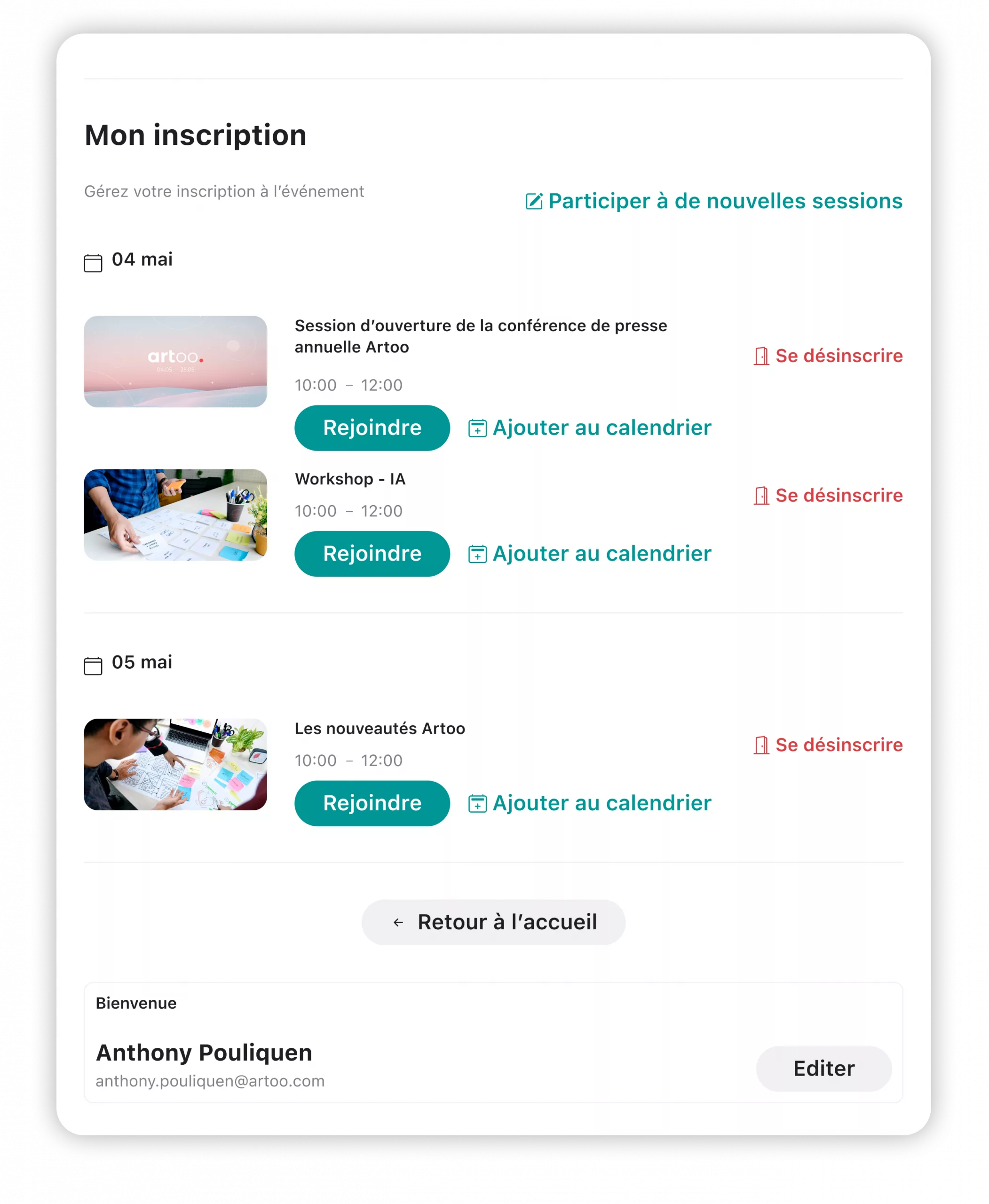 Multi Session Gestion