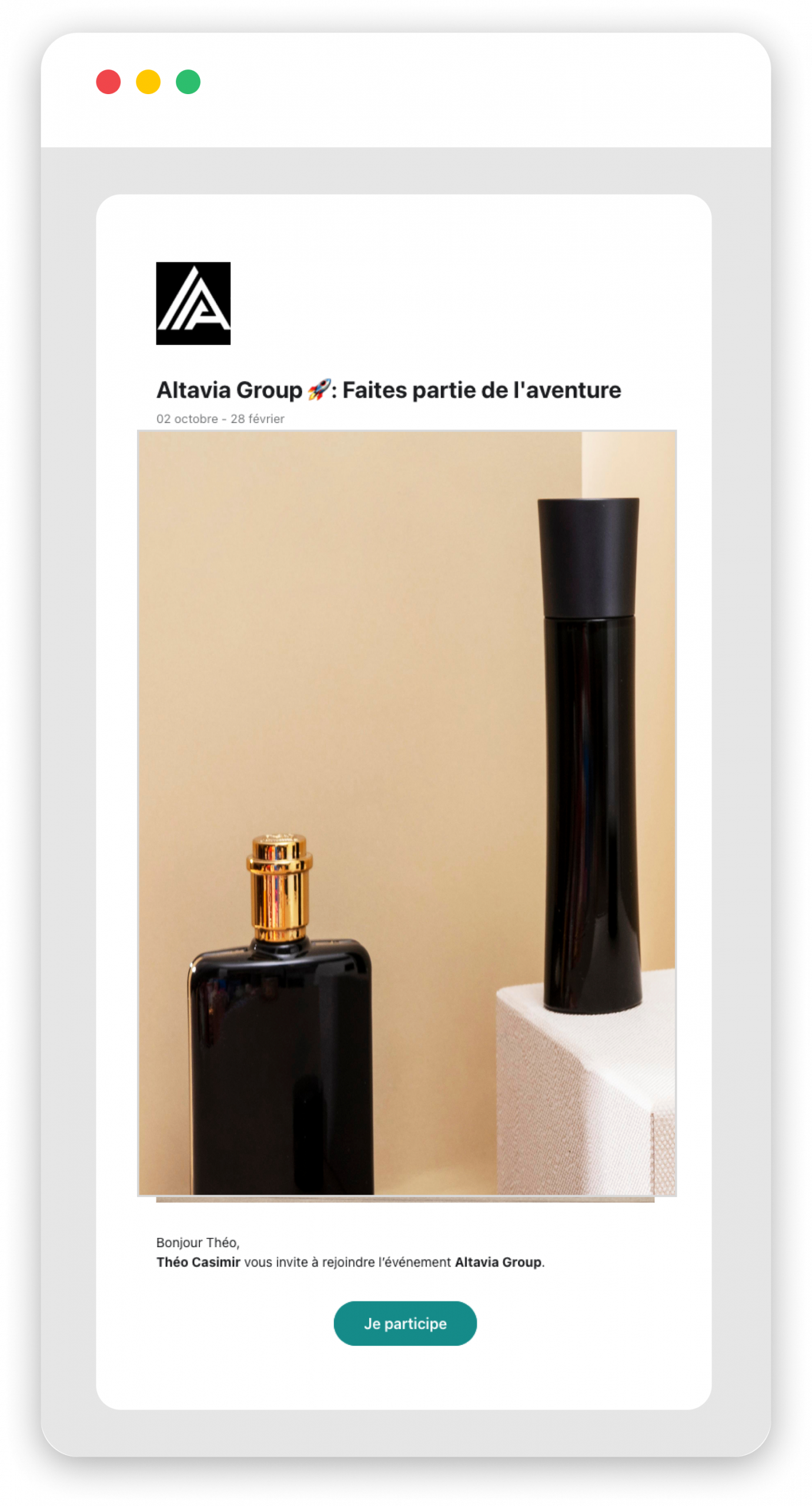 Email lancement de produit